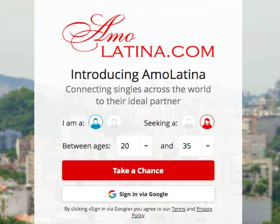 sing up AmoLatina